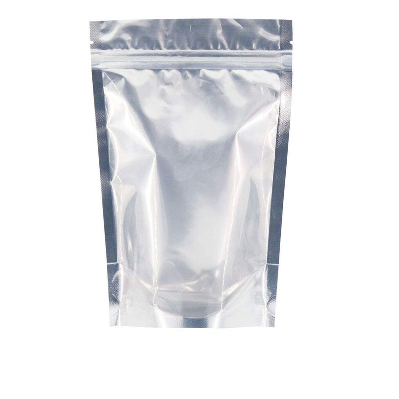 SumDirect Reusable Aluminium Foil Zipper Stand Up Food Pouches Bags with Notch for Food Storage 4.7x 7 Inches, 7.6oz, Pack of 50 - Image 1